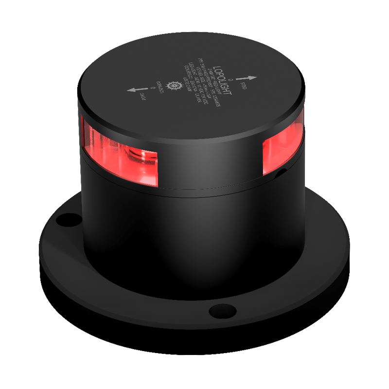 2nm 180° Red, black anodized